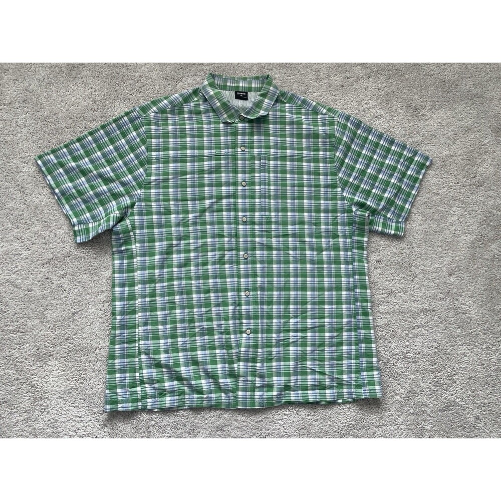 Vertx Shirt Mens XL Multicolor Plaid Button Up Vented Outdoor Hiking Fishing
